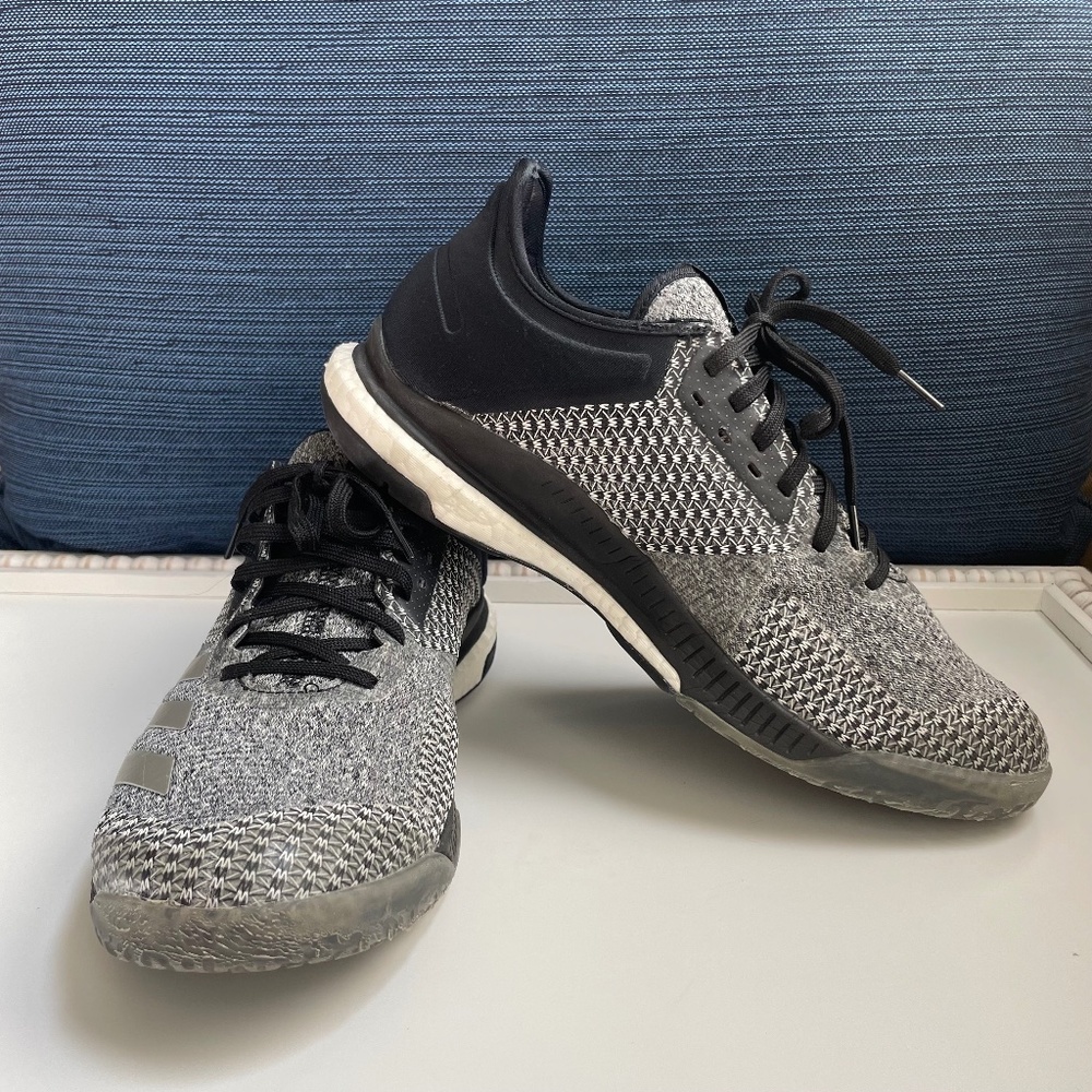 Adidas Crazy Flight X Black and Silver Volleyball Shoe - Size 8.5